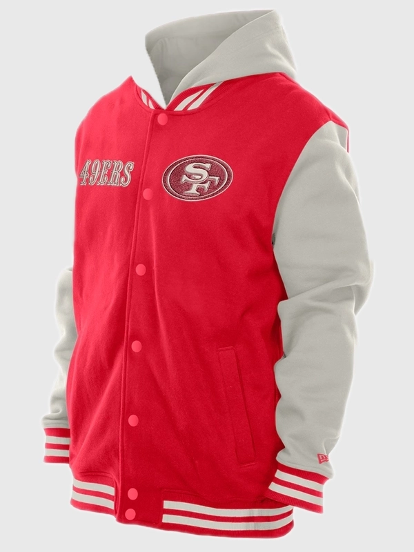 order now Women’s San Francisco 49ers 2026 New Era Hoodie Jacket