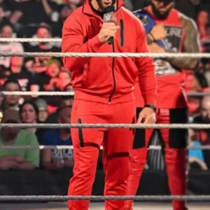 shop WWE 2022 Roman Reigns Red Tracksuit