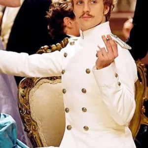 shop now Aaron Taylor-Johnson Anna Karenina White Coat