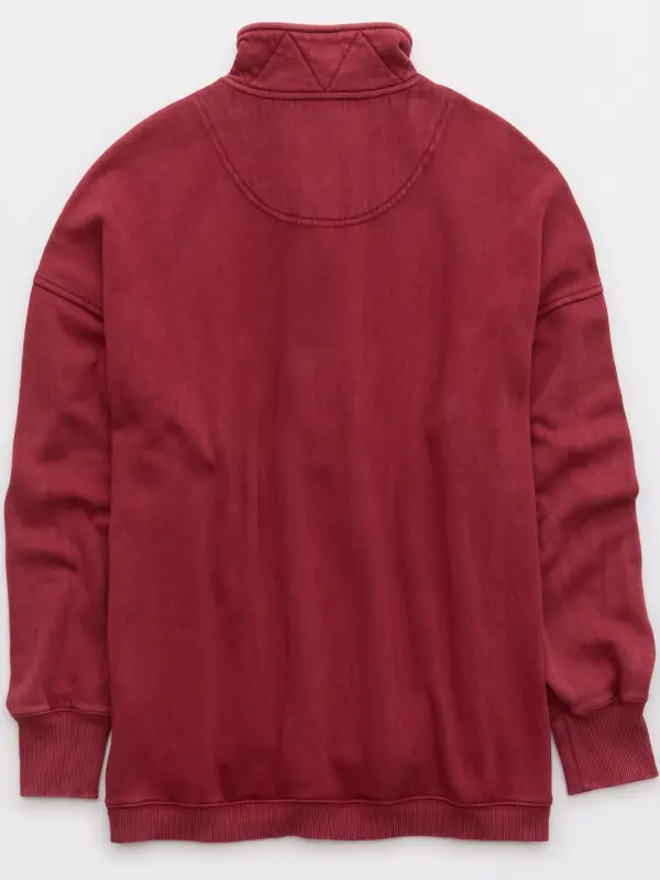 shop now Aerie Getaway Quarter Snap Sweatshirt