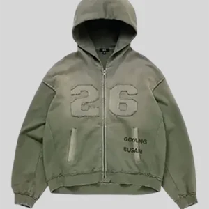 shop now BTS Arirang Tour Green Zip-Up Korea Hoodie