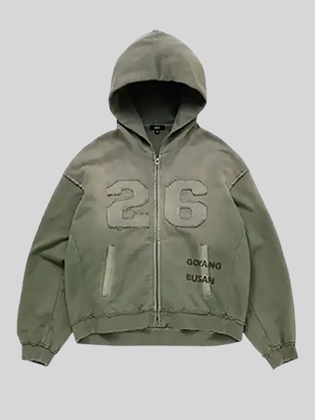 shop now BTS Arirang Tour Green Zip-Up Korea Hoodie