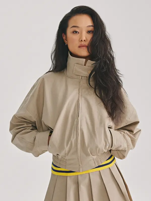 shop now Gap × Malbon Twill Bomber Jacket