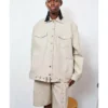 shop now Meledeen Yacoubi Beige Tweed Jacket