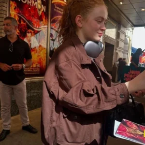 shop now NYC 2026 Sadie Sink Brown Jacket