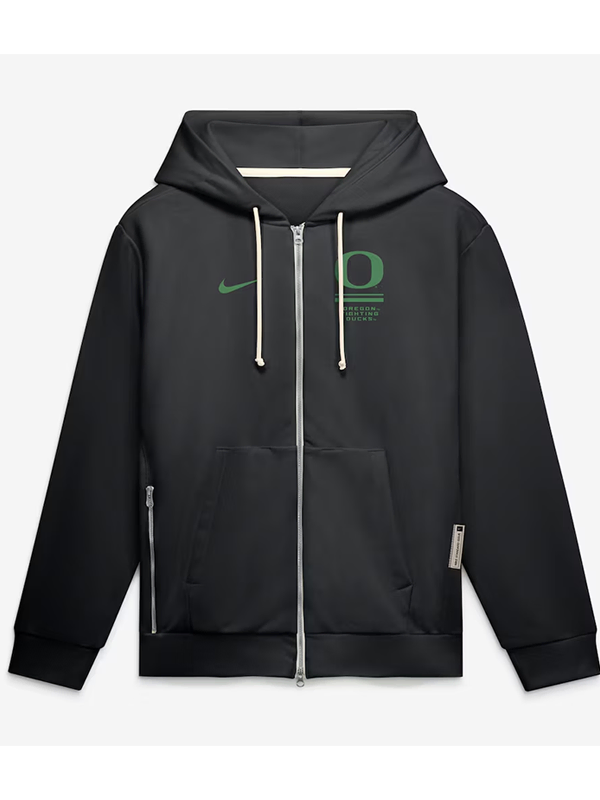 shop now Oregon Ducks 2026 Sideline Zip-Up Hoodie