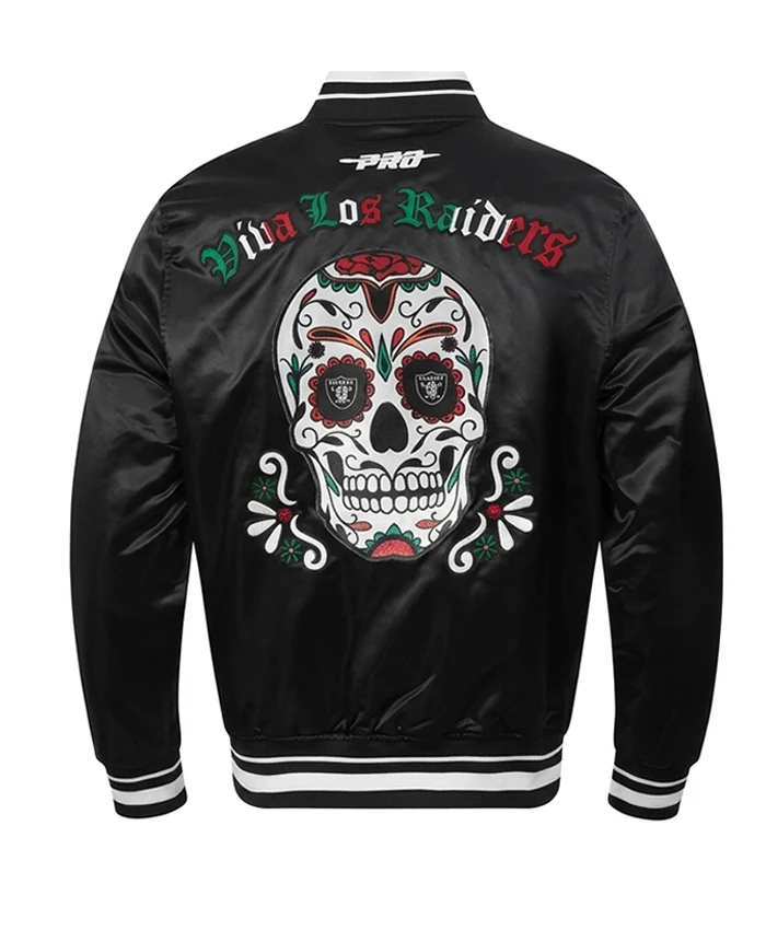 shop now Viva Los Raiders Sugar Skull Jacket