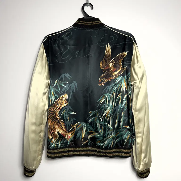 tiger print bomber jacket