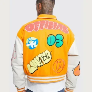 graffiti letterman jacket