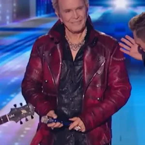 2026 American Idol Billy Idol Red Leather Jacket