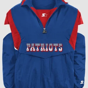 2026 Patriots Starter Throwback Half-Zip Jacket