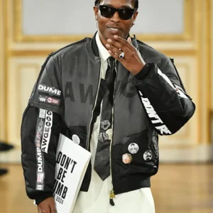 A$AP Rocky AWGE Paris Fashion Week Bomber Jacket