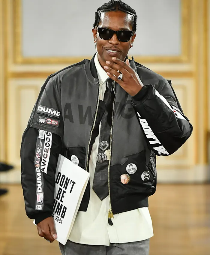 A$AP Rocky AWGE Paris Fashion Week Bomber Jacket