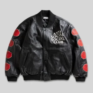 ASSC Petal To The Metal Leather Varsity Jacket