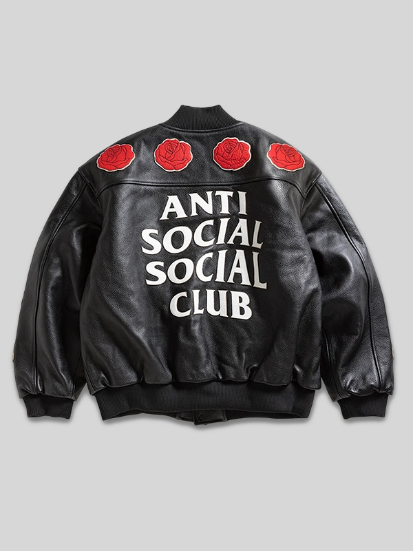 ASSC Petal To The Metal Leather Varsity Jacket For Sale now