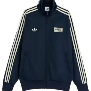 Adidas Oasis Navy Blue Zipper Track Jacket