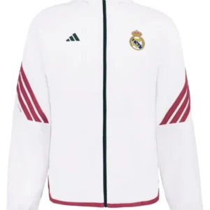 Adidas Real Madrid Warm Up White Jacket