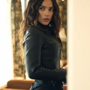 Adria Arjona Onslaught Press Day Leather Jacket For Sale