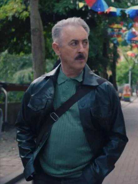 Alan Cumming Black Leather Jacket