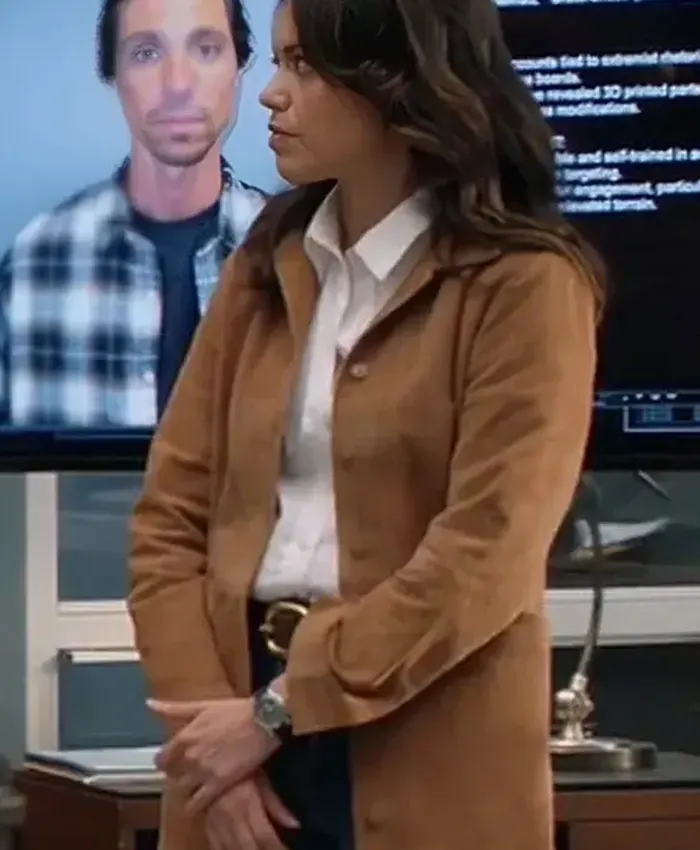 Alyssa Diaz Suede Leather Jacket