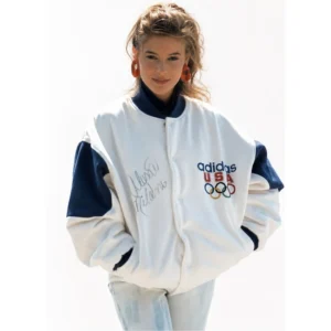 Alyssa Milano USA Olympics Wool Jacket