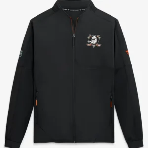 Anaheim Ducks Pro Rink Black Fleece Zip Jacket