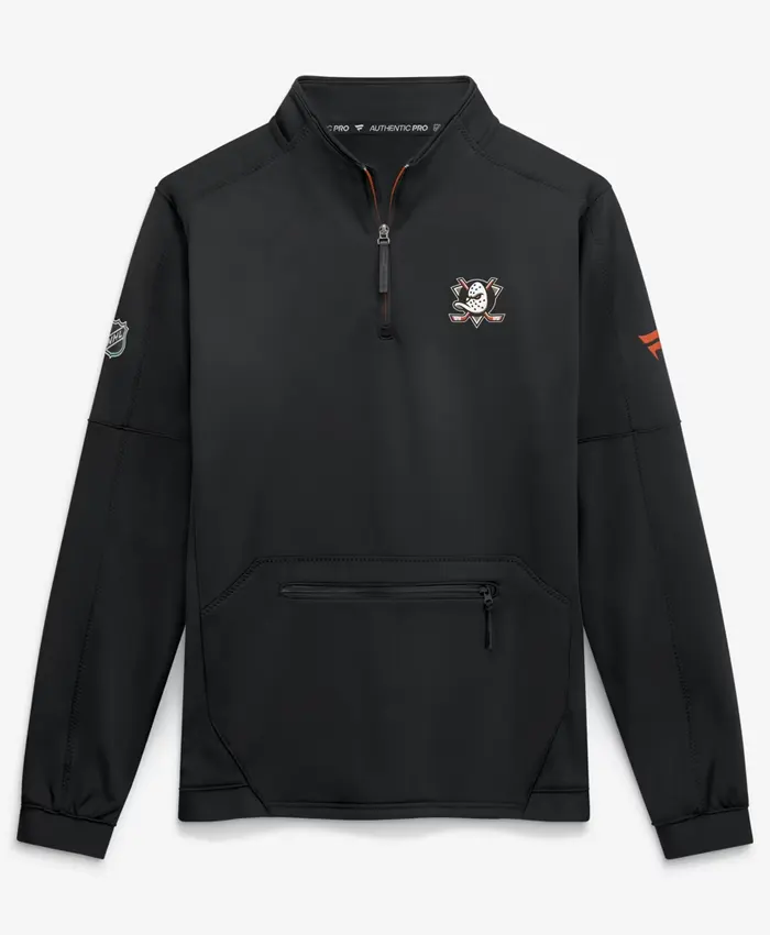 Anaheim Ducks Pro Rink Fleece Quarter-Zip Pullover Jacket