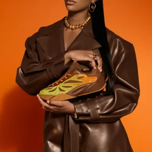 Angel Reese x REESE’S Brown Leather Jacket