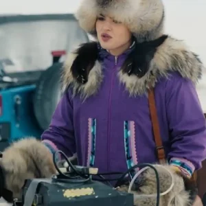 Anna Lambe Purple Parka Coat