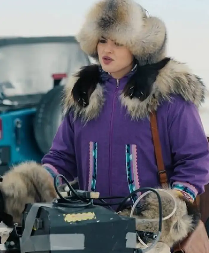 Anna Lambe Purple Parka Coat