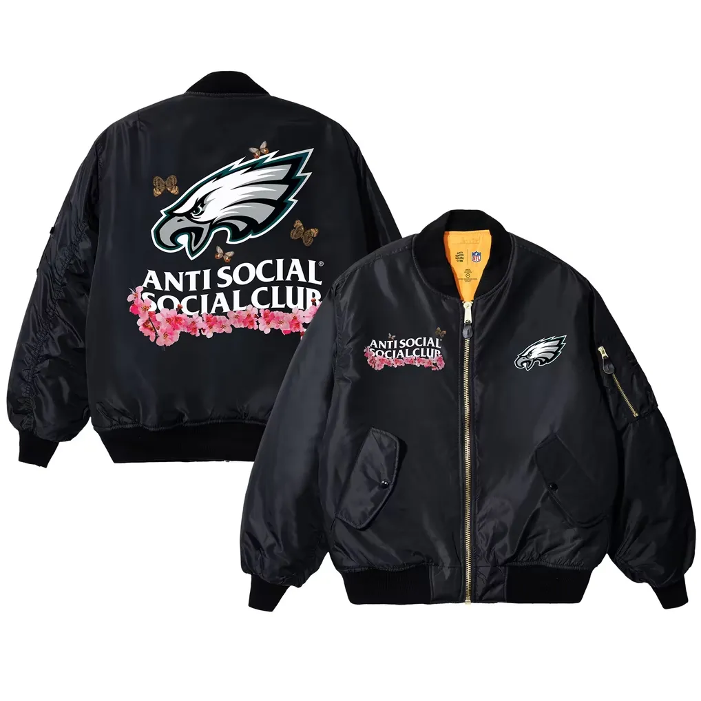 Anti Social Social Club X Philadelphia Eagles Jacket