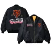 AntiSocialSocialClub Chicago Bears MA-1 Blossom Bomber Jacket