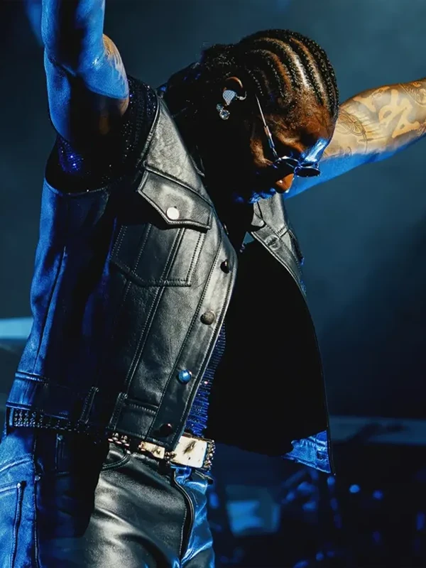 Asake Leather Vest