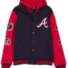Atlanta Braves Throwback Patch Letterman Jacket
