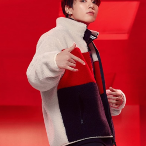 BTS Jungkook Fila Fleece Jacket For Sale