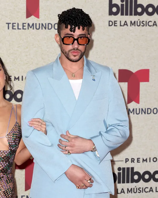 Bad Bunny Gabriela Blue Suit