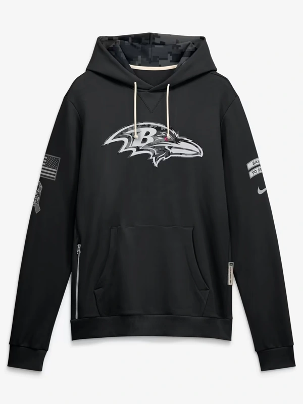 Baltimore Ravens 2026 Salute to Service Sideline Hoodie