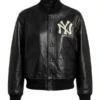 Baseball Inspired Leather Jacket