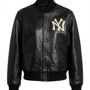 Baseball Inspired Leather Jacket
