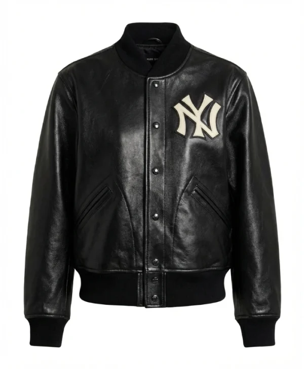 Baseball Inspired Leather Jacket