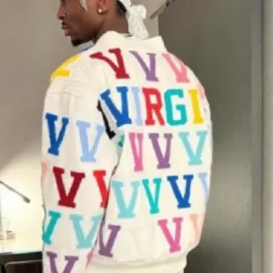 Basketball Inspired White Jacket