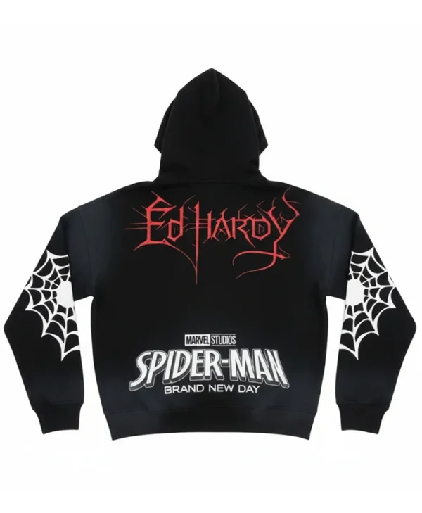 Black Heart Web Hoodie