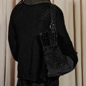 Black Knitted Cardigan