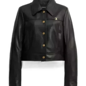 Black Leather Streetwear Jackett