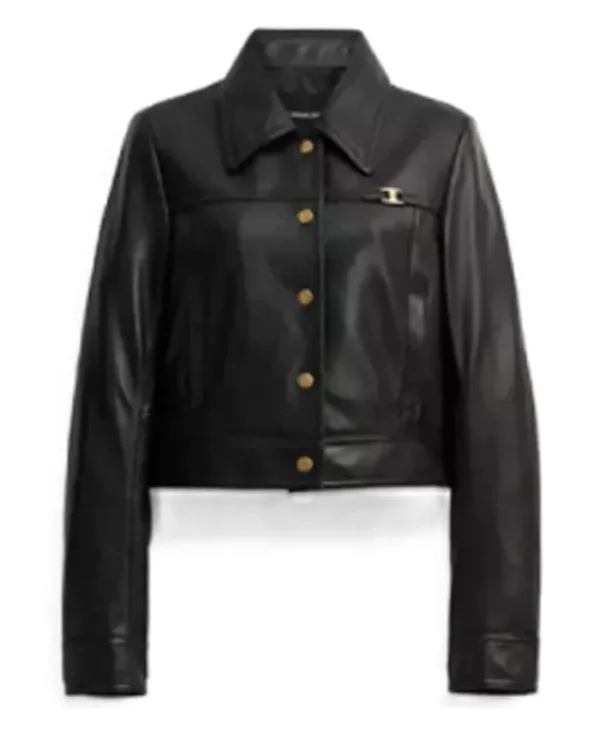 Black Leather Streetwear Jackett