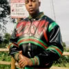 Black Leather Varsity Jacket