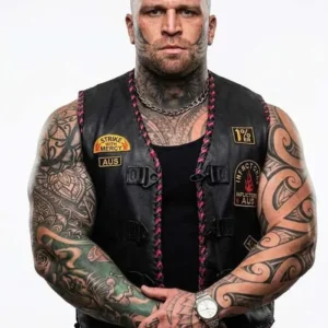 Black Leather Vestt