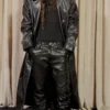 Black Long Leather Coat