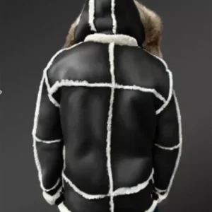 Black Shearling Leather Jacket