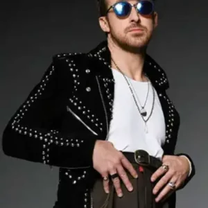 Black Studded Leather Jacket